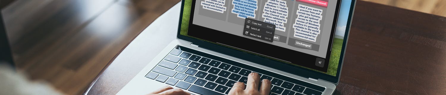 Kopiera text från bilder Snart kommer klippverktyget i Windows 11 att kunna känna igen text i bilder.